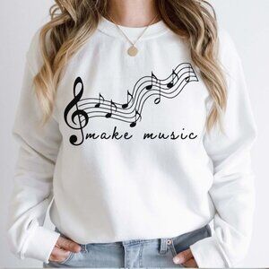 Make Music Sweatshirt | Creative & Comfortable Apparel for Music Lovers